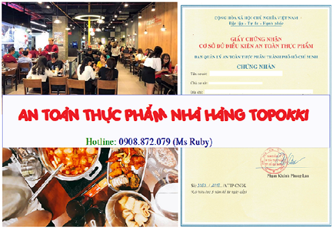 AN TOÀN THỰC PHẨM NHÀ HÀNG TOPOKKI