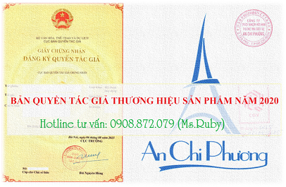 BẢN QUYỀN TÁC GIẢ THƯƠNG HIỆU SẢN PHẨM NĂM 2020