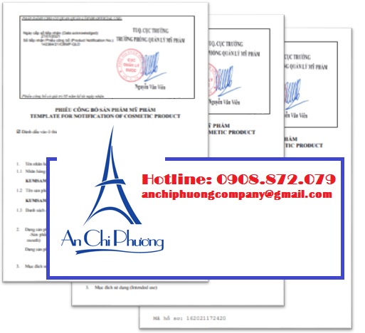 DỊCH VỤ CÔNG BỐ MỸ PHẨM NHẬP KHẨU NĂM 2021