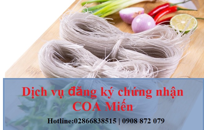 Dịch Vụ Đăng Ký Chứng Nhận COA Miến 