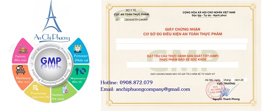 DỊCH VỤ XIN GIẤY CHỨNG NHẬN GMP CHO NHÀ MÁY SẢN XUẤT THỰC PHẨM BẢO VỆ SỨC KHỎE