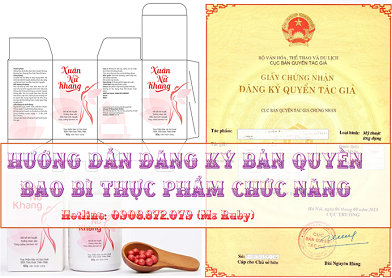 HƯỚNG DẪN ĐĂNG KÝ BẢN QUYỀN BAO BÌ THỰC PHẨM CHỨC NĂNG
