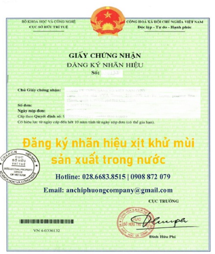Hướng Dẫn Đăng Ký Nhãn Hiệu Độc Quyền Xịt Khử Mùi Sản Xuất Tại Việt Nam