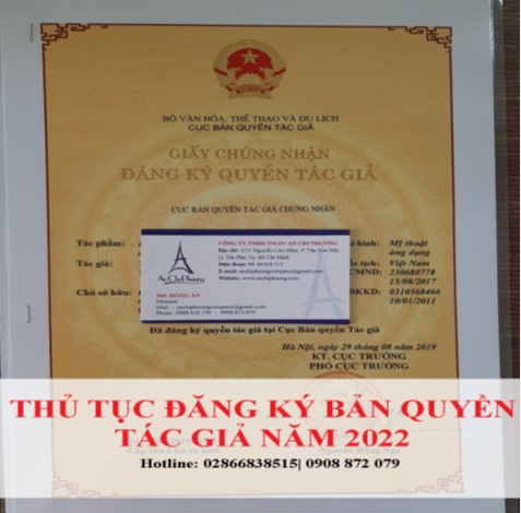 Hướng Dẫn Thủ Tục Xin Giấy Chứng Nhận Bản Quyền Tác Giả