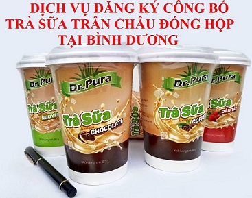DỊCH VỤ ĐĂNG KÝ CÔNG BỐ TRÀ SỮA TRÂN CHÂU ĐÓNG HỘP TẠI BÌNH DƯƠNG