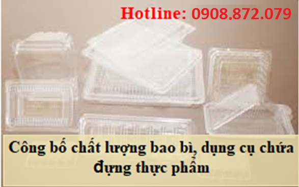 Dịch Vụ Tự Công Bố Chất Lượng Bao Bì, Dụng Cụ Chứa Đựng Thực Phẩm